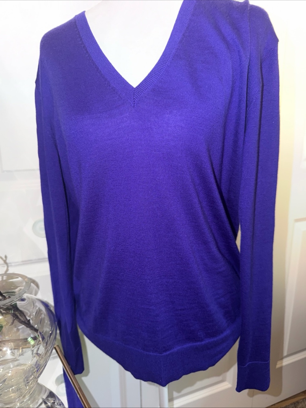 Ralph Lauren purple label Italy, 100% cashmere sweater purple size medium